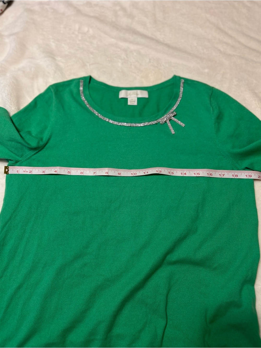 Lilly Pulitzer Kelly Green Long-Sleeve Crewneck Top - Picture 9 of 10
